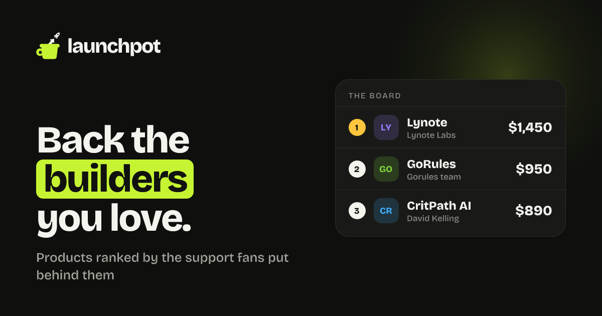 Launchpot, 1 of 3